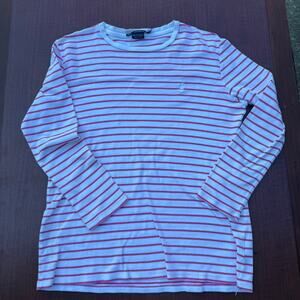 Ralph Lauren Sport Red & White Striped Top - Size L